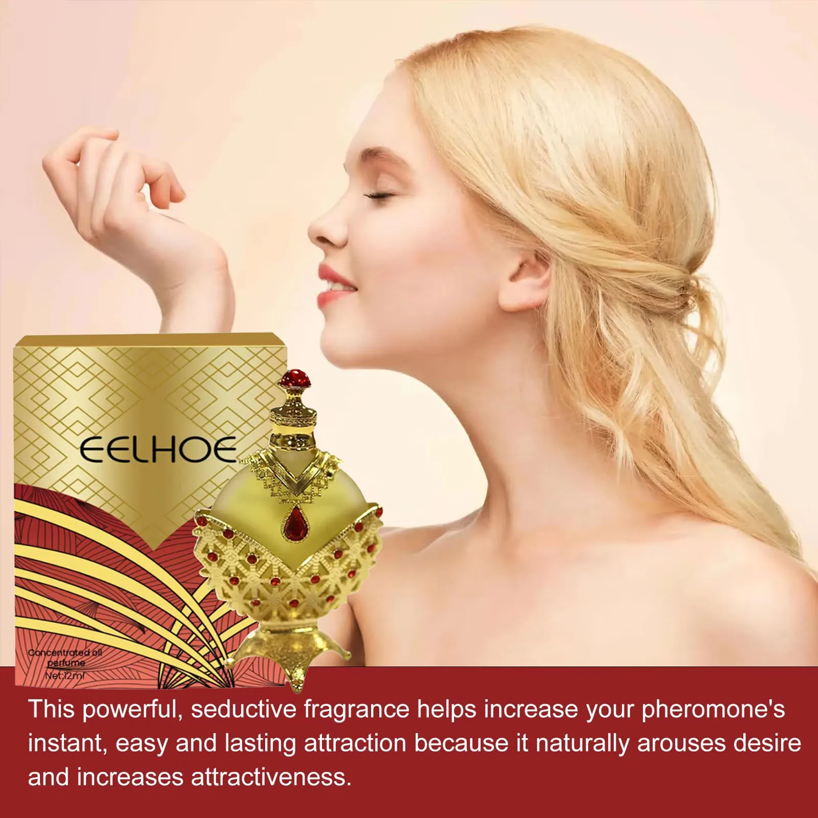 Eelhoe 12ml Long Lasting Fragrance Air Refresher Oil Couple Dating Light Aroma Flirting Seduction Charming Air Refreshing Oil