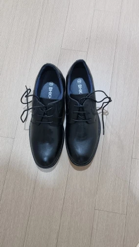 BHKH 2022 Autumn/Winter Leather Men Casual Shoes Smart Business Work Office Lace-up Dress Shoes Men Shoes photo review