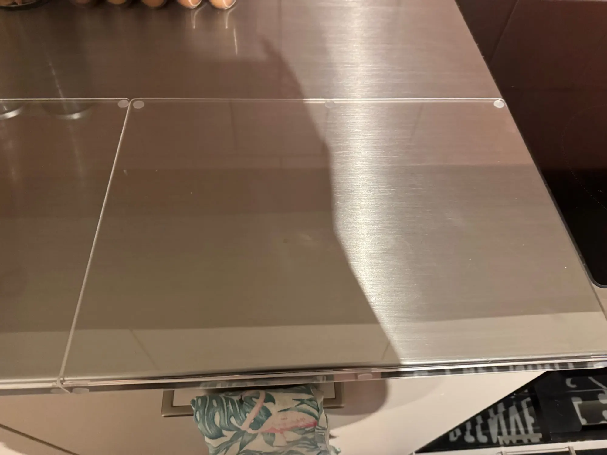 Acrylic Anti-slip Transparent Cutting Board with Lip for Kitchen Counter Countertop Protector photo review