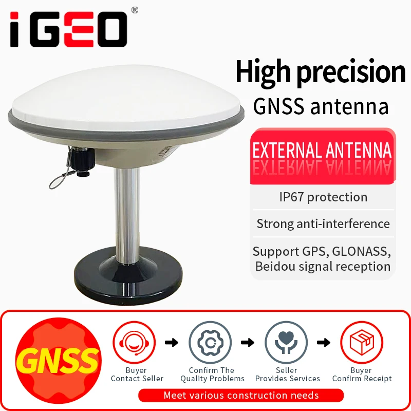 

GPS500 GNSS Survey Antenna Multi-band (GPS L1/L2/GLONASS L1/L2/BeiDou B1/B2/B3)
