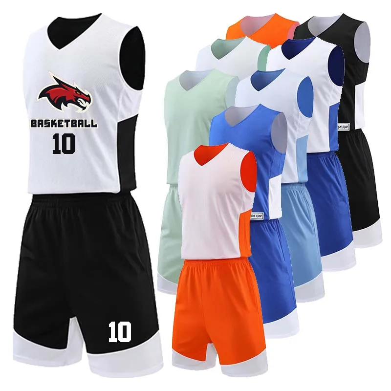 MenReversiableBasketballProfessionalJerseyShootingStarYouth