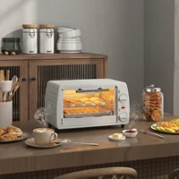 Mini Four Électrique 10L avec Thermostat 230°C, Minuterie 60min, 750W – Petit Four de Table Compact avec Plaque & Grille pour Cuisson, Réchauffage & Grillade 4