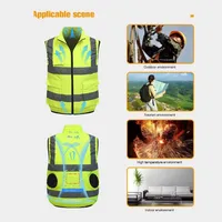 Air Conditioning - Cooling Reflective Vest - 5V - USB fan