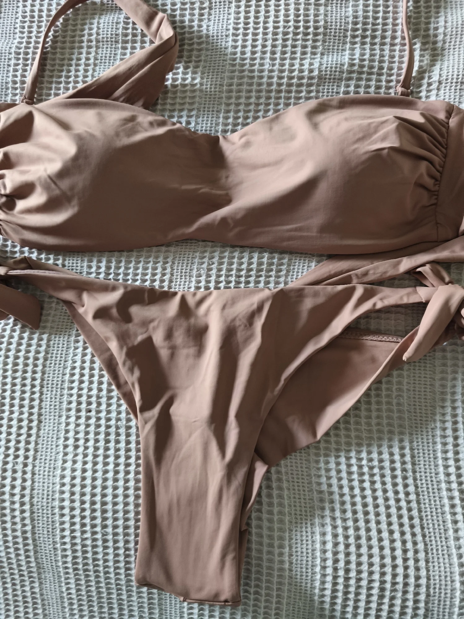 EONAR Bikini 2025 Solid Women Swimsuit Brazilian Cut Bottom Bikini Set Push Up Swimwear Femme Bathing Suits Sport Beach Wear photo review