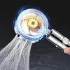 360 Degrees Rotation Turbo Fan Shower Head High Pressure Water Saving Spray Adjustable Showerhead Filters Bathroom Accessories 6