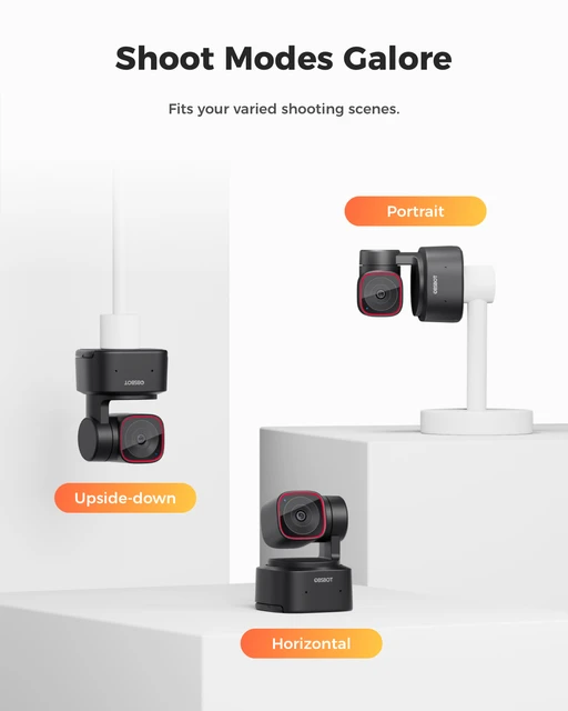 OBSBOT Tiny 2 Lite 4K Webcam for PC - AI Tracking PTZ Streaming Camera 6