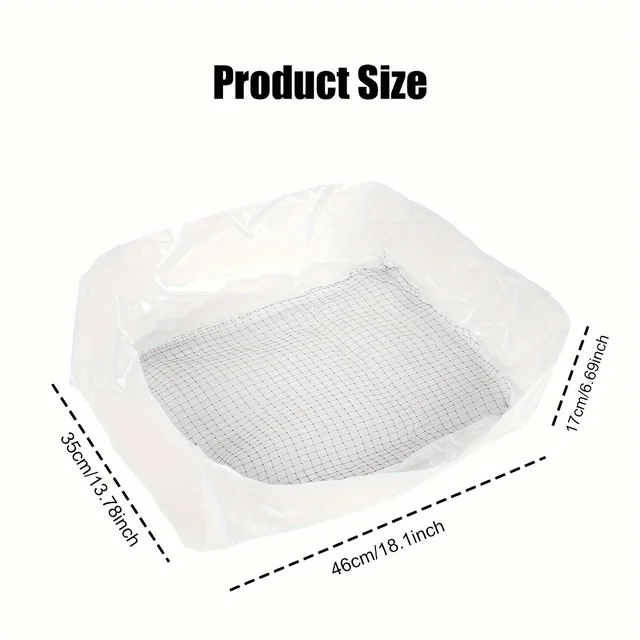 10pcs Reusable Cat Feces Filter, Hands Free Pet Cat Excrement Liners Filter Net For Pet Hygienic Litter Box Liners 3