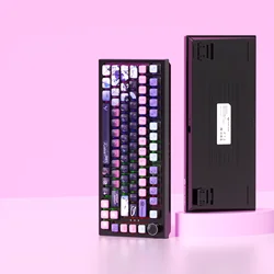Robin - Themed 118 - Key Keycap Set with Four - Sided Translucent Design and Dye - Sublimation Finish (Purple Red)