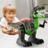 Remote Control Dinosaurs Electric Robot Sound Light Toy Excavation Jurassic Animals T Rex Educational Toys for Children Boys 1