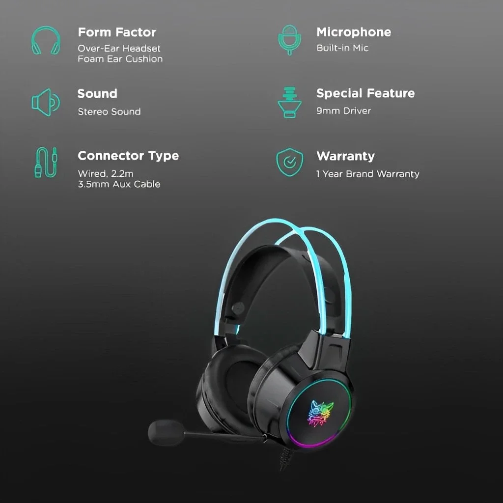 Cuffie gaming cablate onikuma x15 pro con microfono riduzione_voghion.com