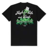 High on life Printed American Short Sleeve T-Shirt Couple's Half Sleeve Tops Men's and Women's Street 1