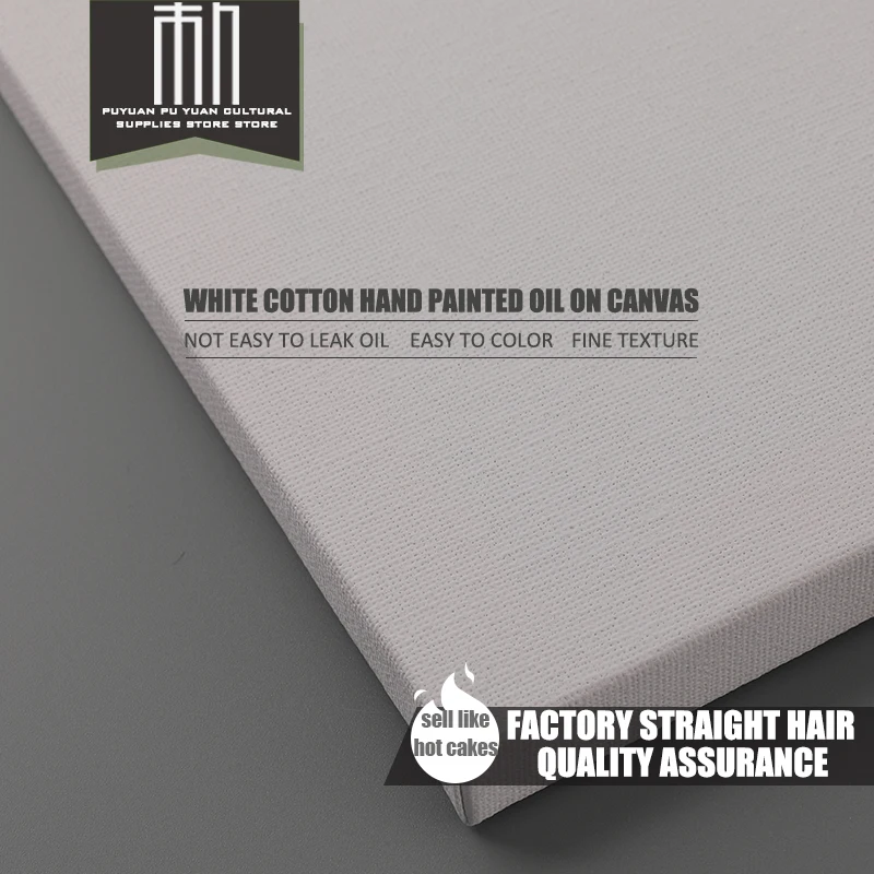5m Cotton Canvas 280g Beginners Practice Painting 27/37/47/57cm Stretched canvas, painting supplies