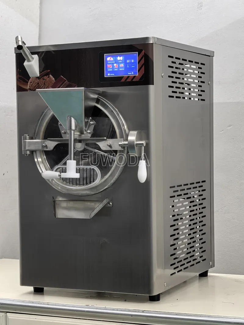 220V/110V 48L/H Batch Freezer Gelato Machine Hard Ice Cream Machine Commercial Used Vertical Italian Sundae Making Machine 3