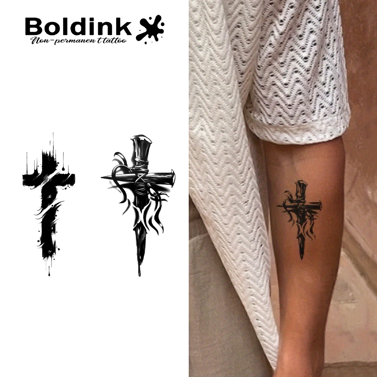 3 Cruces Tattoo Design: The Real Truth About Boldink's Waterproof Temporary  Tattoos, image size:1200x1200