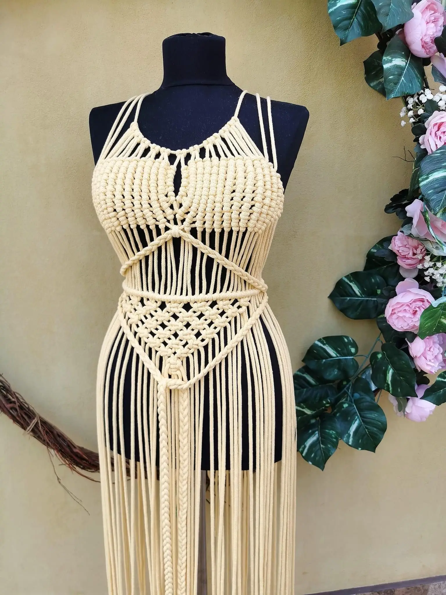 

Boutique Nissa-Women's Macrame Handmade Beach, Festival, Pareo Dress New Season
