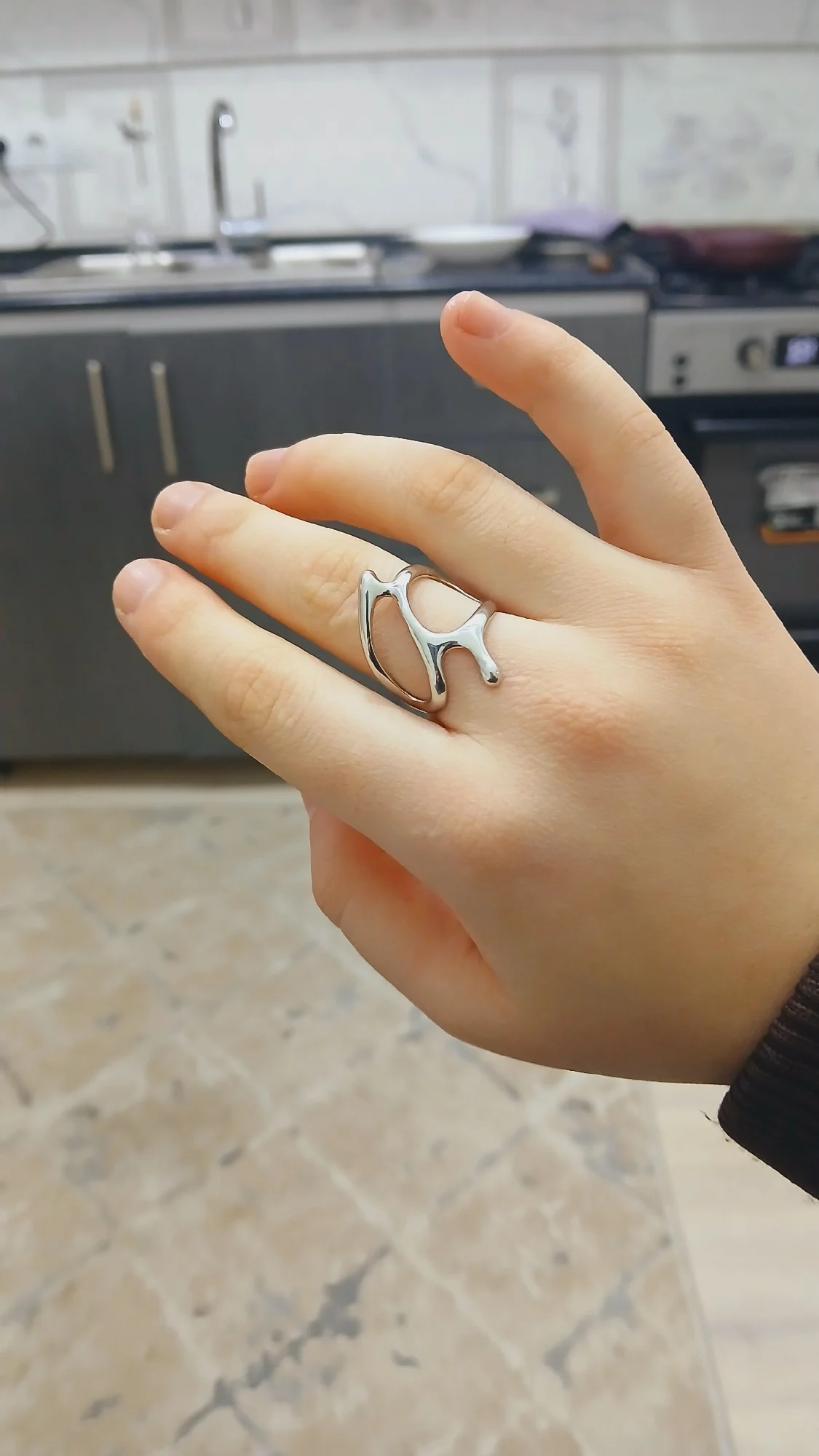 Adjustable Colorful Drip Glaze Ring photo review