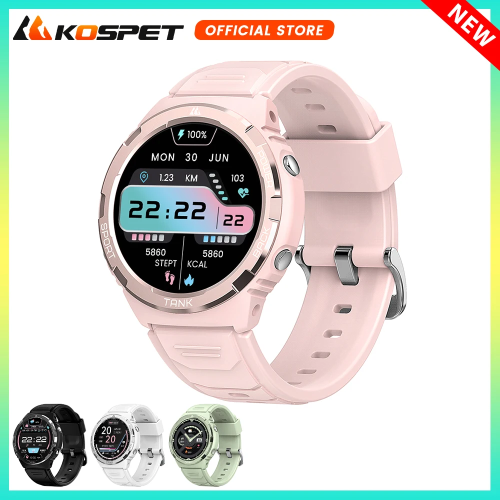2024 Kospet Tank S1 Smart Watch Per Donna Ultra Aod Amoled Orologi 5Atm Impermeabile Bluetooth Call Fitness Smartwatch Digitali