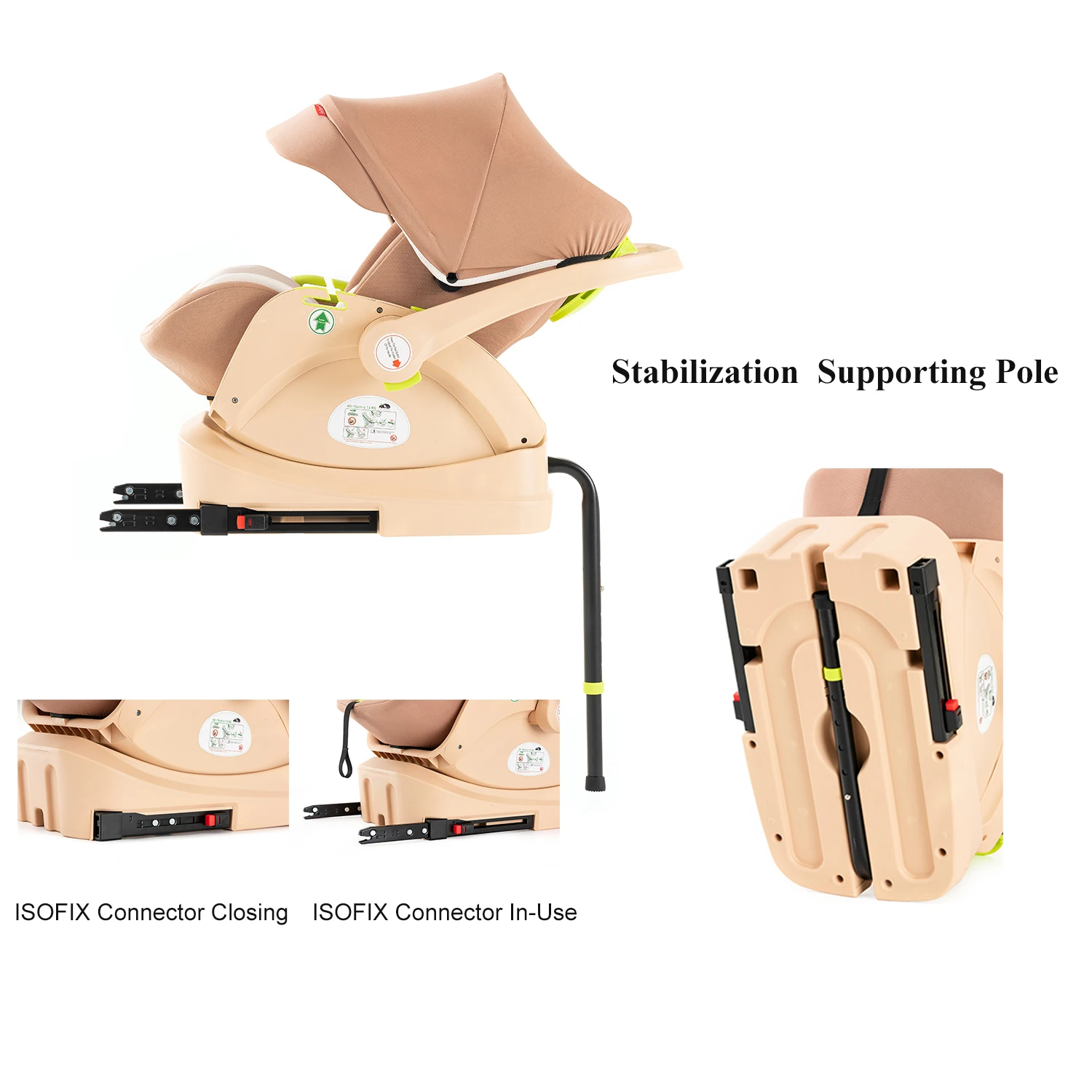 baby stroller 3 in 1 baby car light strollers Baby carriage stroller for the baby cribs Car Safety Seats For Child With Car Base 5