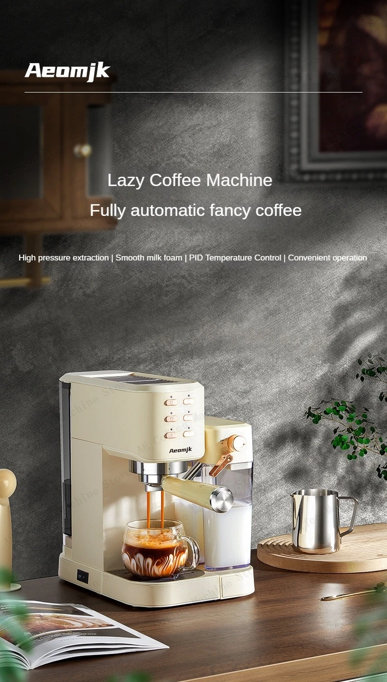 Description Picture 2 of itemBeginner's home espresso machine Italian high-pressure extraction coffee machine Semi-automatic milk frothing coffee machine