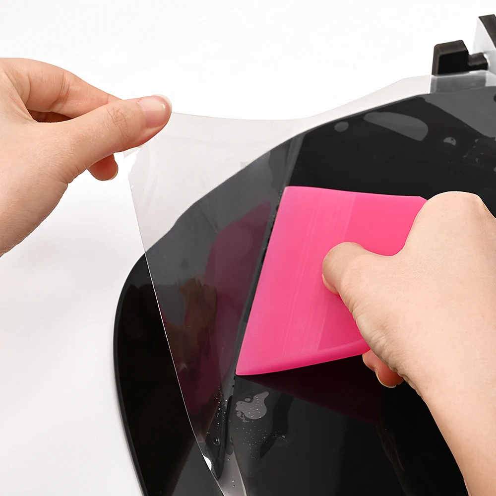 FOSHIO Soft PPF Rubber Scraper Mini Small Size Car Vinyl Wrapping Squeegee Window Tint Film Pasting Tool Windshield Water Rmover