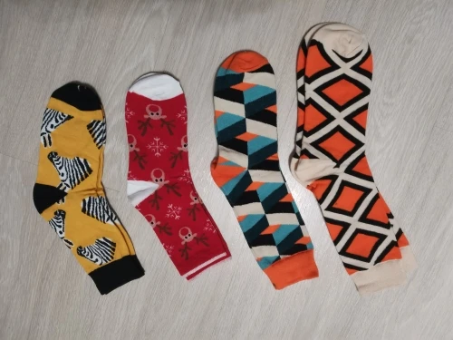 1Pair New Men Women Cotton Socks Casual Colorful Socks Crew Street Skateboard Socks Happy Funny Harajuku Sox Meias photo review