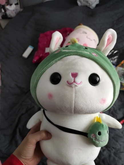 Cotton the Adventurous Rabbit - Kawaii Hatted Bunny Plushie photo review