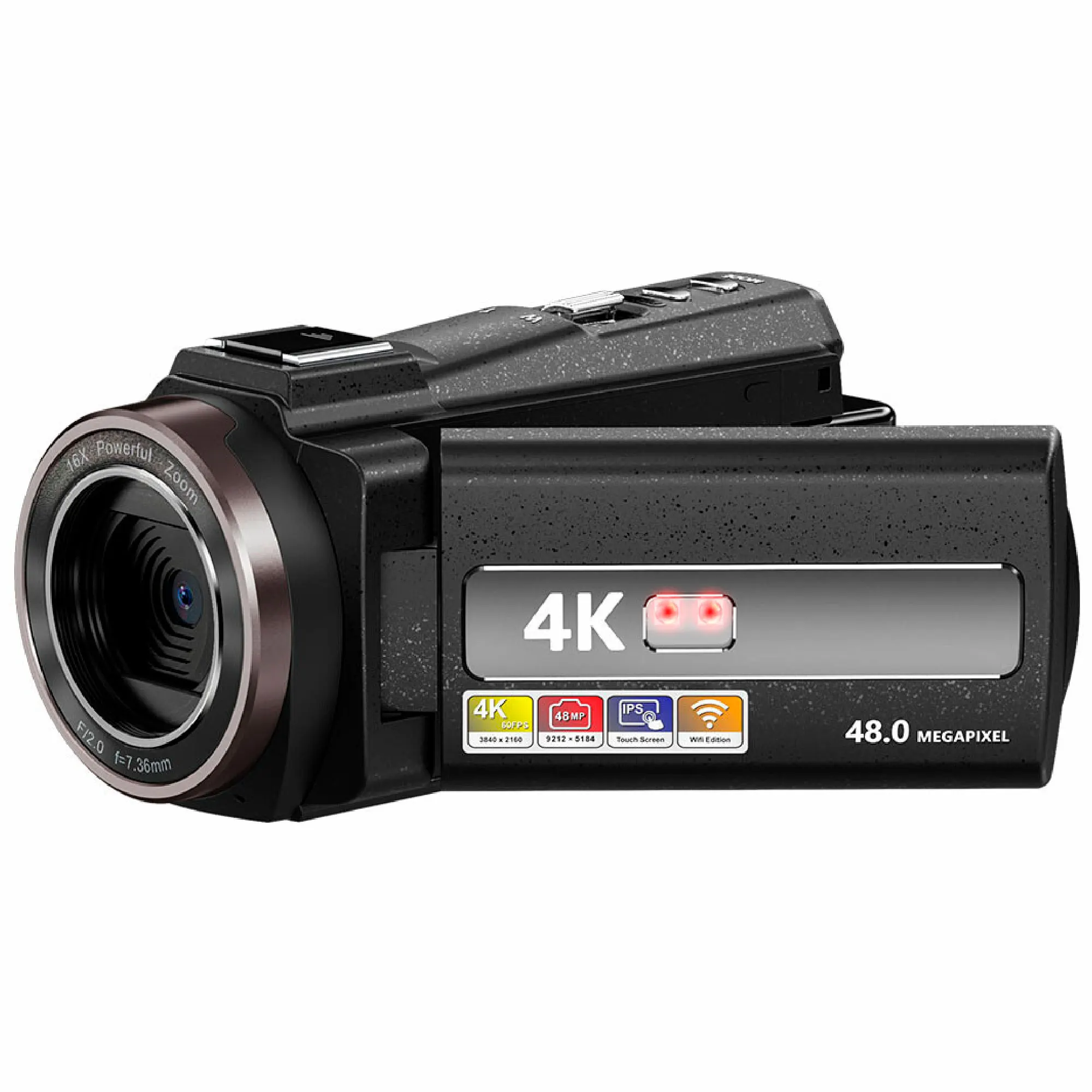 Caméra vidéo 4K Vak 03, Hot Shoe, 30AJ, écran Ips, 3 'HDMI, 128 Go