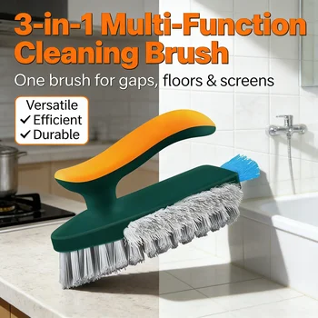 3-in-1 Multi-Function Cleaning Brush with Gap & Grout Scrubber 2