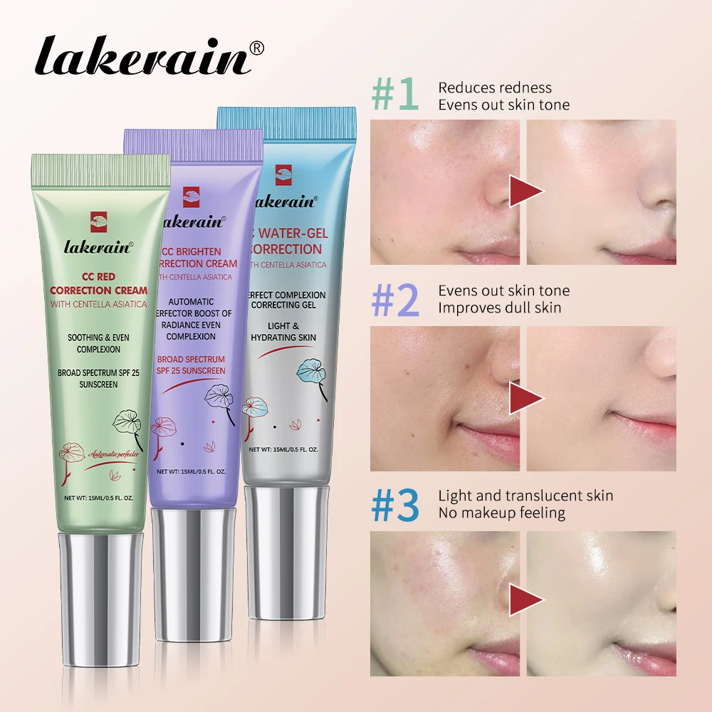 Centella Asiatica Correction Cream Lightweight Hydrating & Color Long-Lasting Moisturizing Primer Buildable Coverage facial primer makeup primer