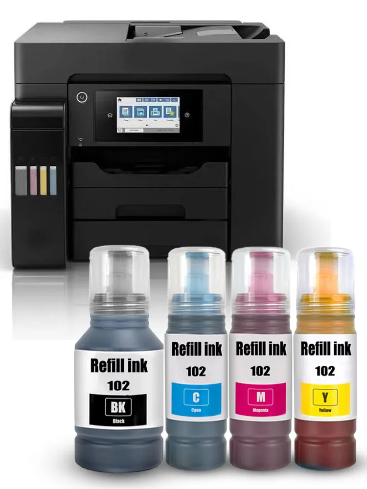 엡손 102 잉크 호환 102 리필 염료 잉크 ECOTANK ET-2700 ET-2750 ET-2751 ET-2850 ET-3700 ET-4750 ET-4850 ET-15000용