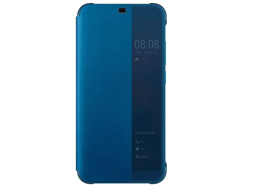 Original wallet case Honor 10 Smart View flip cover Blue