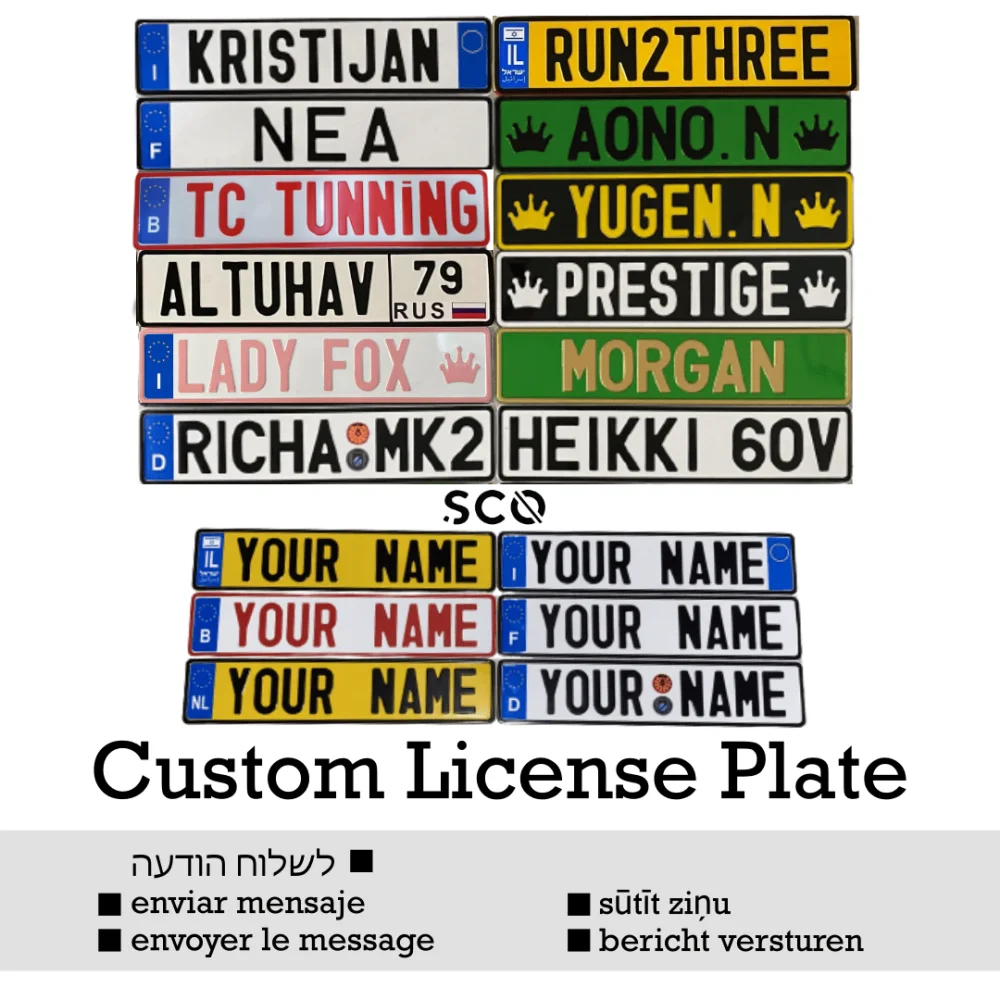 EULicensePlateCustomEUTypeLicensePlateCarShowLicensePlate