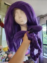 K-Pop Demon Hunters Cosplay Wig - Adjustable, Breathable, Purple For Halloween & Costumes