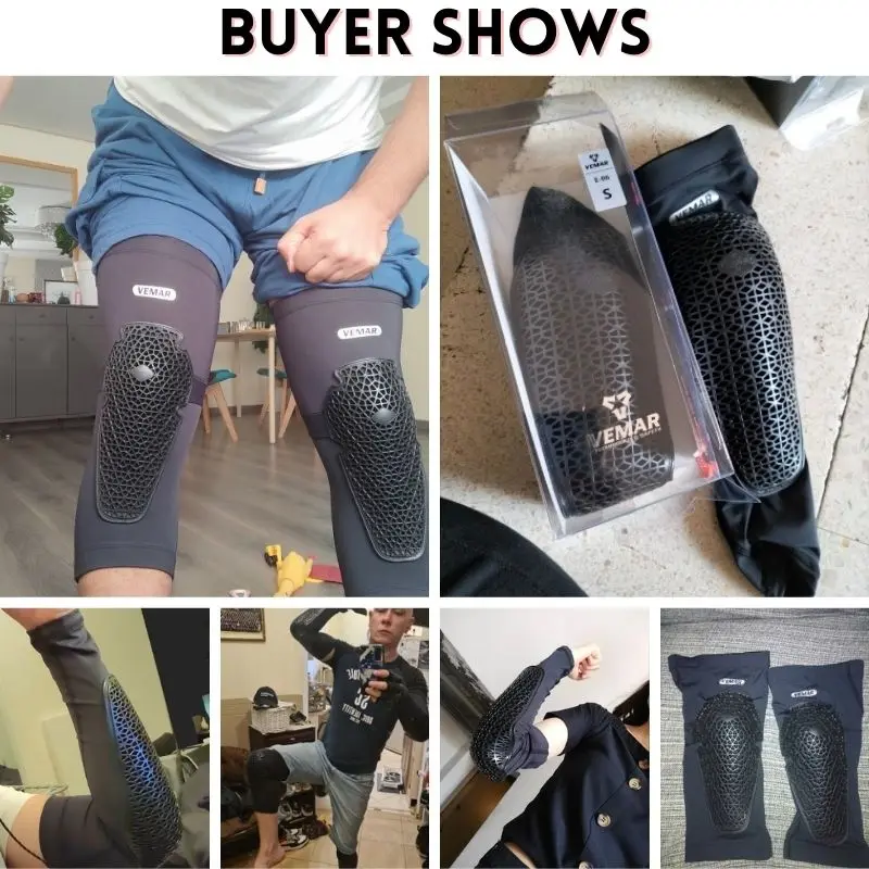 Motorcycle Knee Pads VEMAR Summer MTB Cycling Knee Protection Mountain Bike Elbow Protector BMX DH ATV Motocross