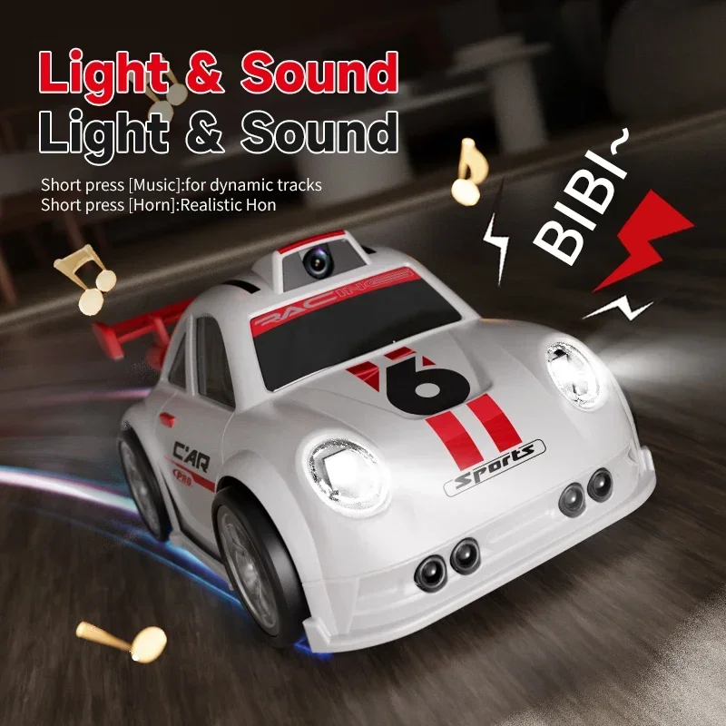 Auto RC Modello C6 con Telecamera HD 2.4GHz, Telecomando, Sensore di Deriva, Alta Velocità, Modalità Demo e Fuga per Bambini - Image 5