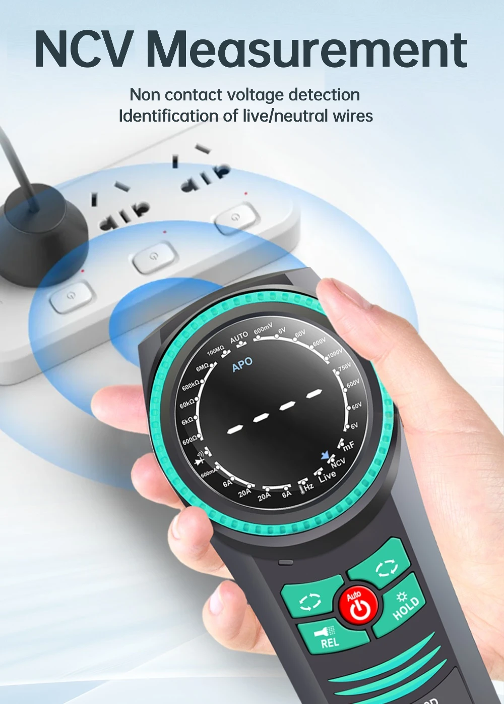WINAPEX Smart Rotary Dial Multimeter 6000 Counts True RMS High Brightness Color