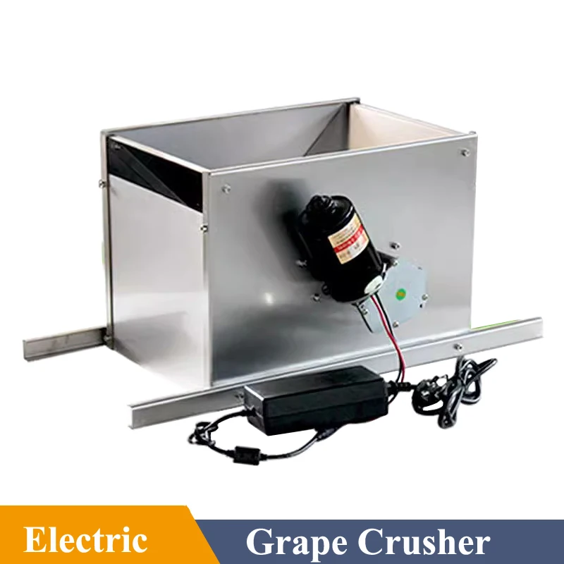 180R/Min Wine Processing Electric Grape Crusher Destemmer Separator Mulberry Strawberry Cherry Apple Pear Crushing Machine 4