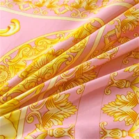 Ensemble de literie en tissu de coton à impression numérique, style moderne de luxe, housse de athlon, drap-housse en lin, taies d'oreiller, textile de maison 3