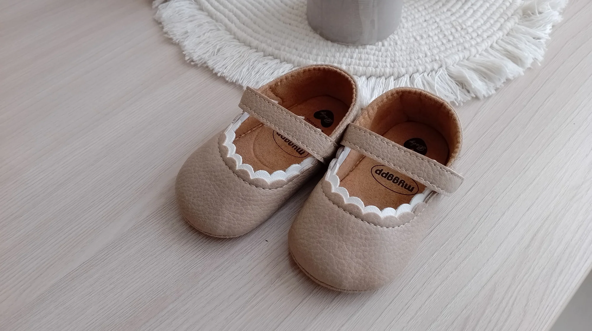 New Baby Shoes Baby Boy Girl Shoes Leather Rubber Sole Anti-slip Toddler First Walkers Infant Crib Shoes Newborn Girl Moccasins photo review