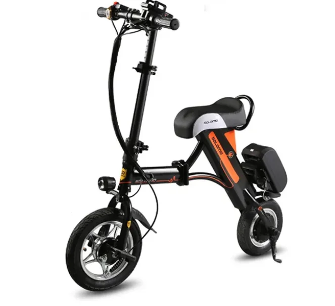 Mini folding electric bike lithium battery small two wheels bike adult scooters