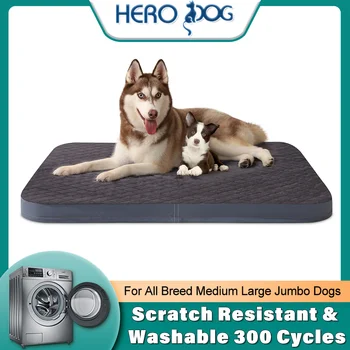 Soft Big Dog Bed Orthopedic Washable Puppy Jumbo Mattress Mat Scratch Resistant Kennel Pad With Removable Cover 1