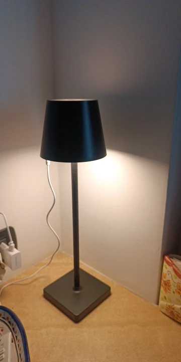 Rechargeable LED Table Lamp Touch Switch 3 Levels Dimmable Desk Lights Bar Club Dinner Creative Decorative Ambient Lighting photo review