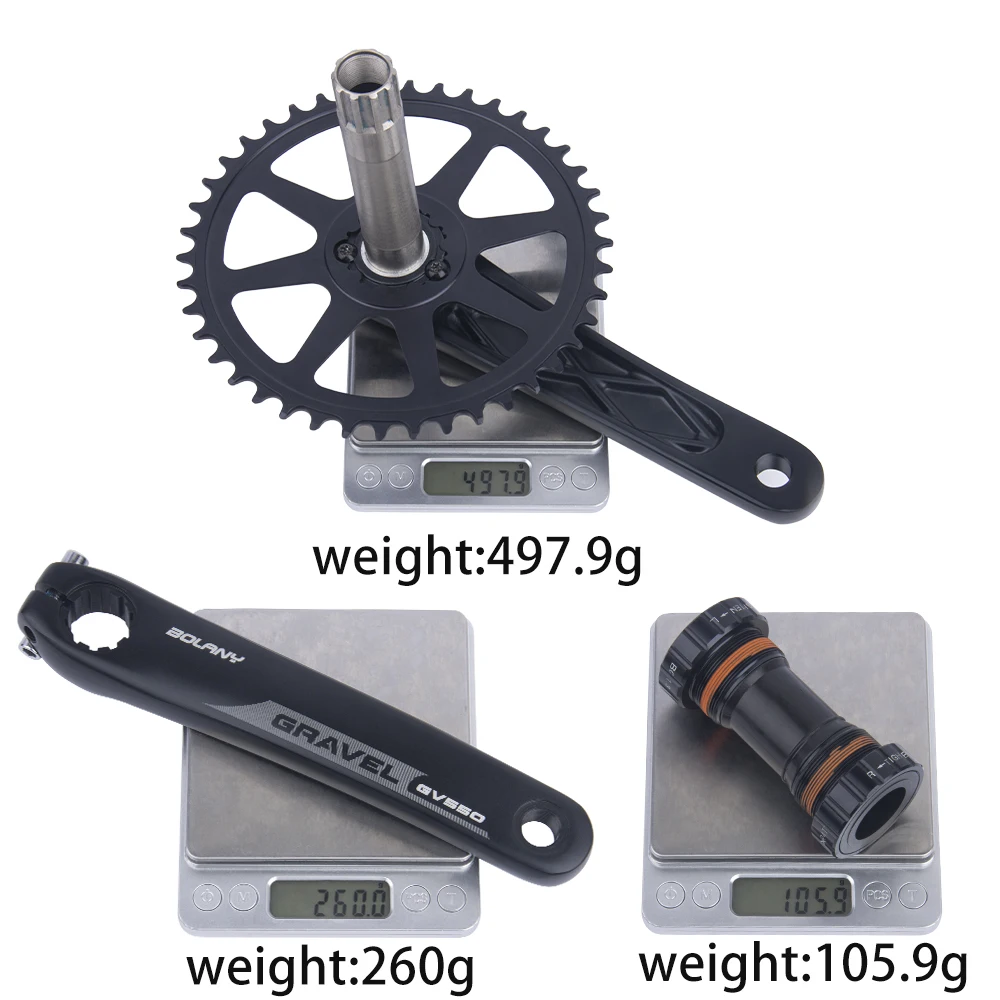 JNTFNE Road Bike Crankset 172.5mm 110BCD 50T 52T 54T 56T 58T