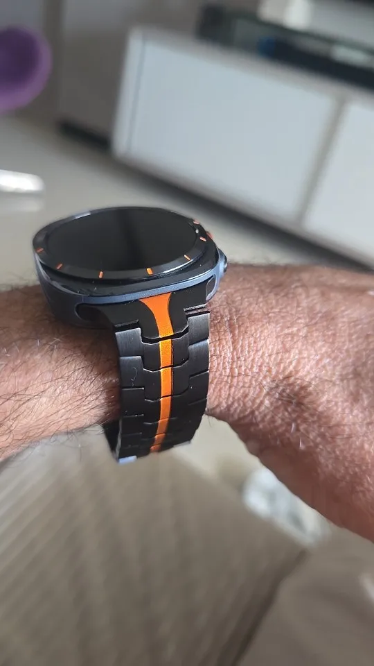 Pulseira de titânio para samsung galaxy watch ultra 2025 e samsung 7 ultra galaxy ultra 47mm photo review