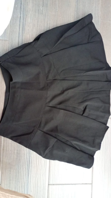 Gray A-Line Pleated Mini Skirt - Korean Y2 K Vintage Style photo review