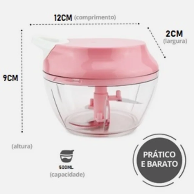 Processador Manual 12X9X2CM Alimentos 2