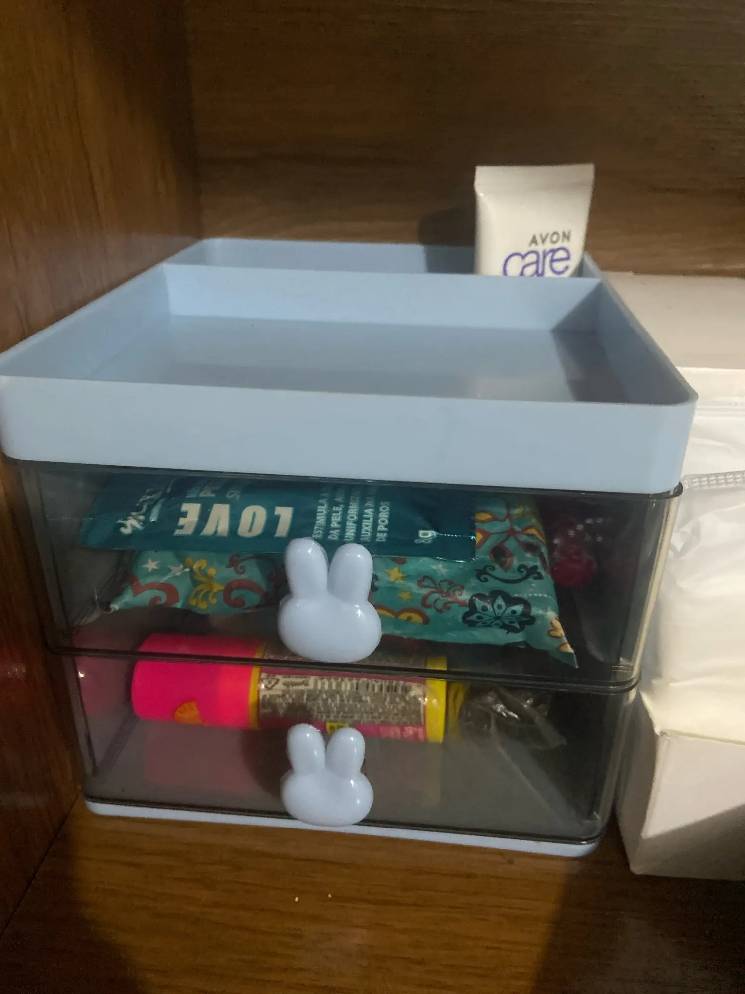 Organizador Mesa Coelho Porta Treco Caneta Gaveta/Maquiagem Escritório Multiuso - Neverdie Store photo review