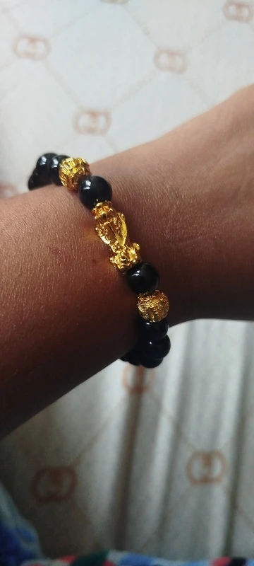 Blue Tiger Eye Pixiu Bracelet for Wealth & Confidence photo review