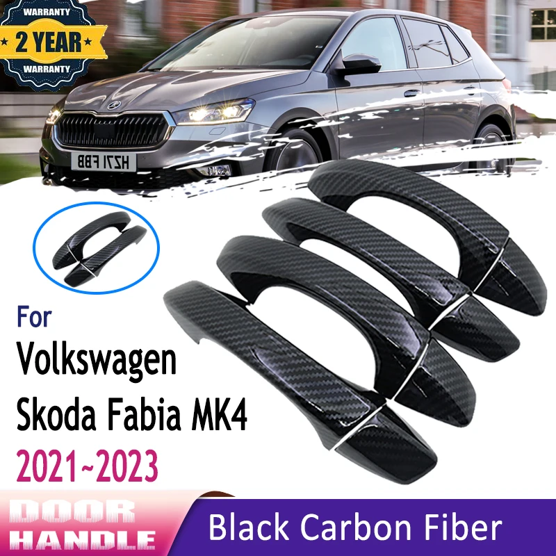 kæmpe harmonisk for eksempel Luxurious Carbon Fiber Exterior For Vw Volkswagen Skoda Fabia Accessories  2022 Mk4 Iv 2021 2023 Auto Door Handle Car Accessories - Car Stickers -  AliExpress