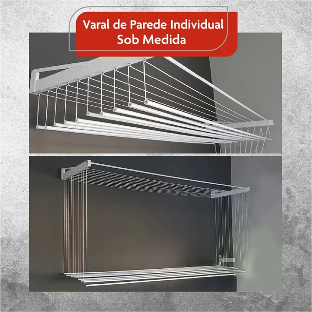 Tendedero de pared plegable para el hogar/apartamento, Kit completo -  AliExpress